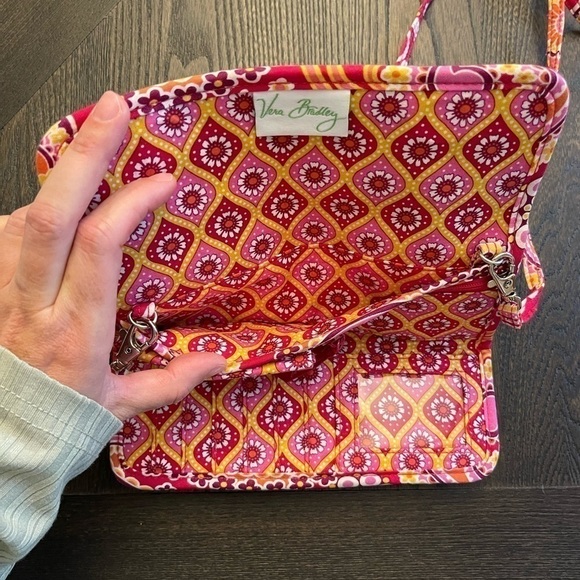 Vera Bradley Crossbody Bag Pink and Orange Magnetic - Picture 6 of 8